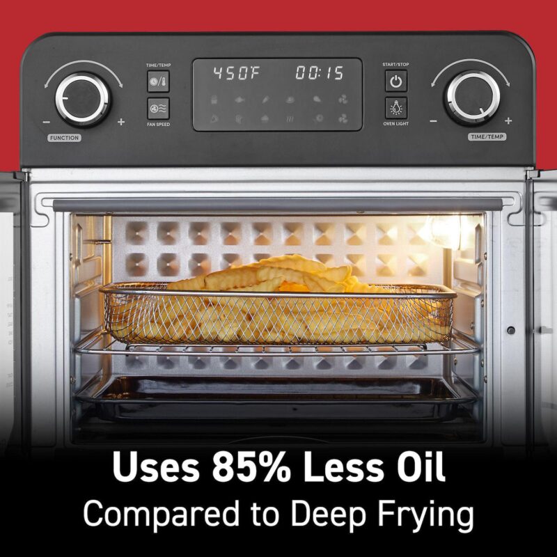 Elite Cuisine Digital 23L French Door Air Fryer Oven with Interior Light - Image 5