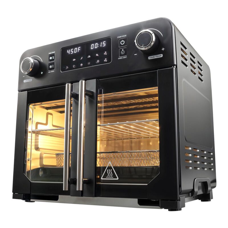 Elite Cuisine Digital 23L French Door Air Fryer Oven with Interior Light - Image 7