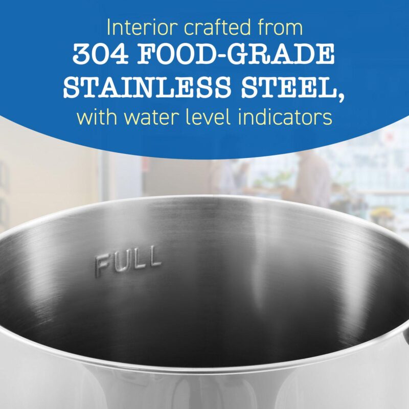 Elite Cuisine Pro Stainless Steel 40-Cup Office Coffee Urn - Image 3