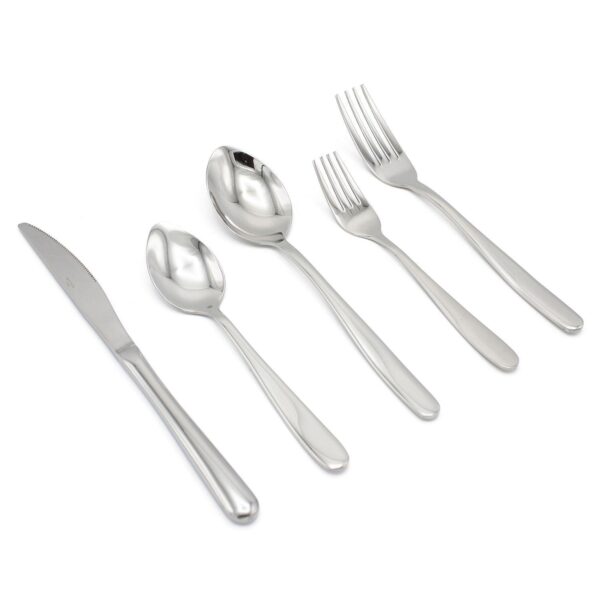 Elyon Remsen Reflective Silver 20-piece Flatware Set Stainless Steel Service For 4