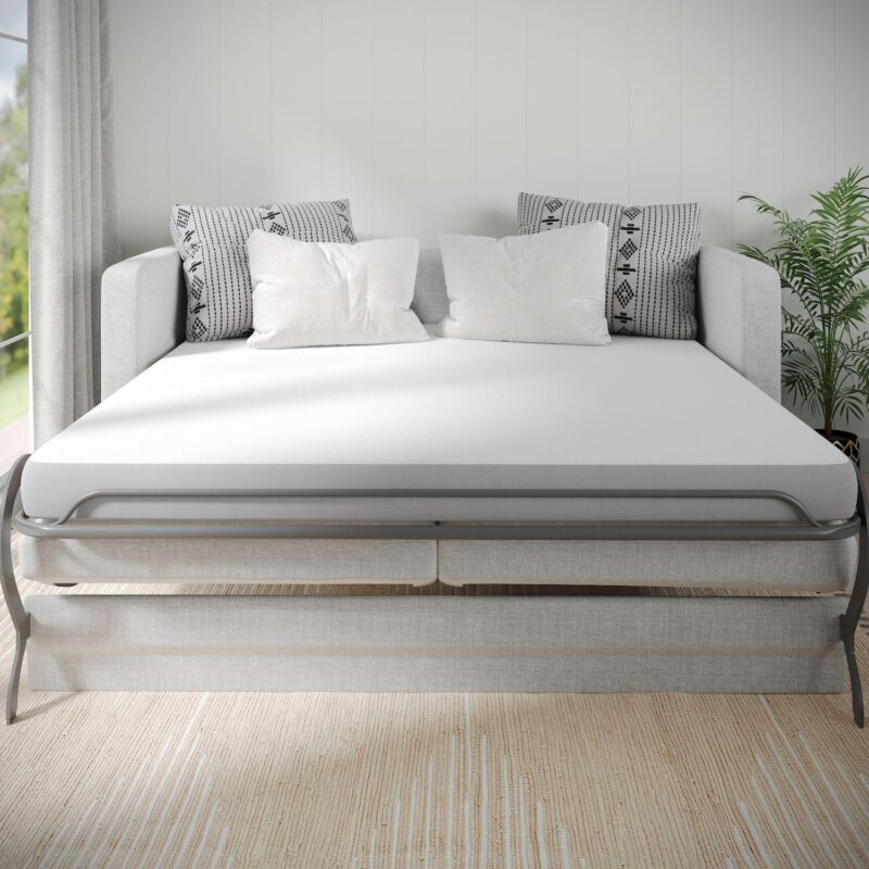 Emma And Oliver Couch Bed Cooling Memory Foam Mattress In A Box - Image 2