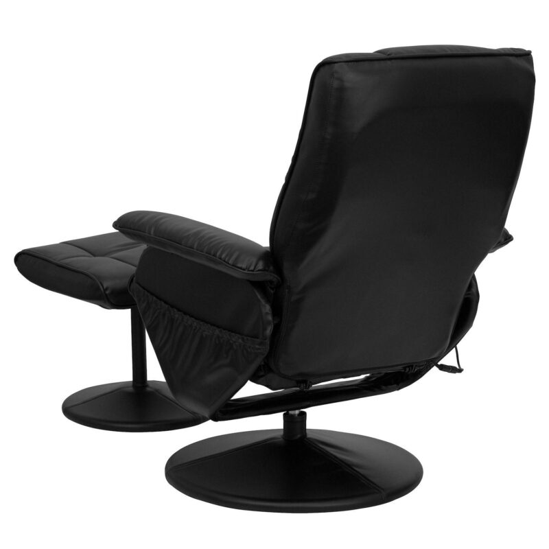 Emma And Oliver Massaging Multi-position Recliner And Ottoman With Wrapped Base - Image 4