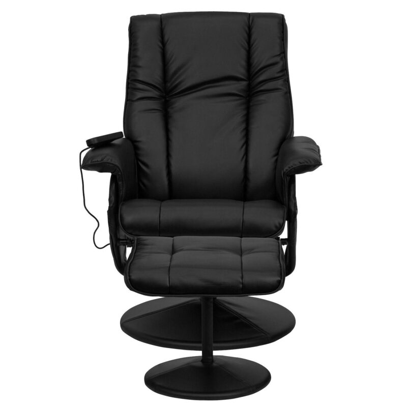 Emma And Oliver Massaging Multi-position Recliner And Ottoman With Wrapped Base - Image 3