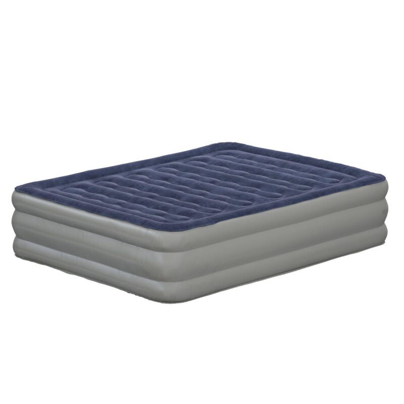 Emma and Oliver 18 Inch Raised Inflatable Air Mattress With Internal Electric Pump - Image 5