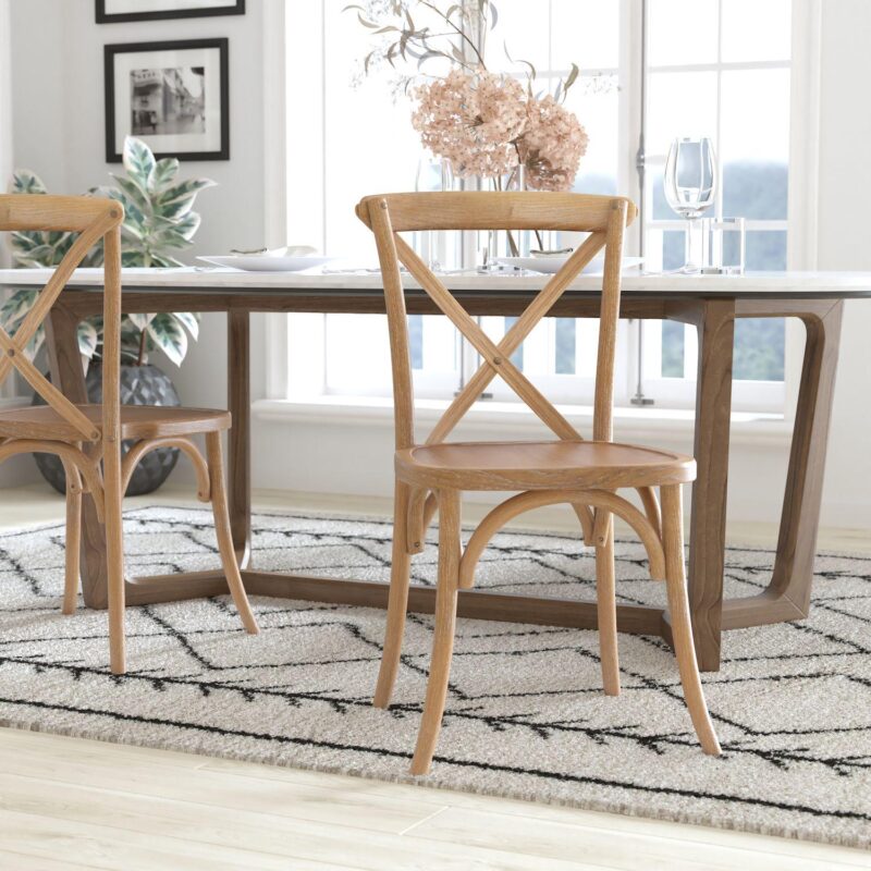 Emma and Oliver 2-pack X-Back Chair - Image 6