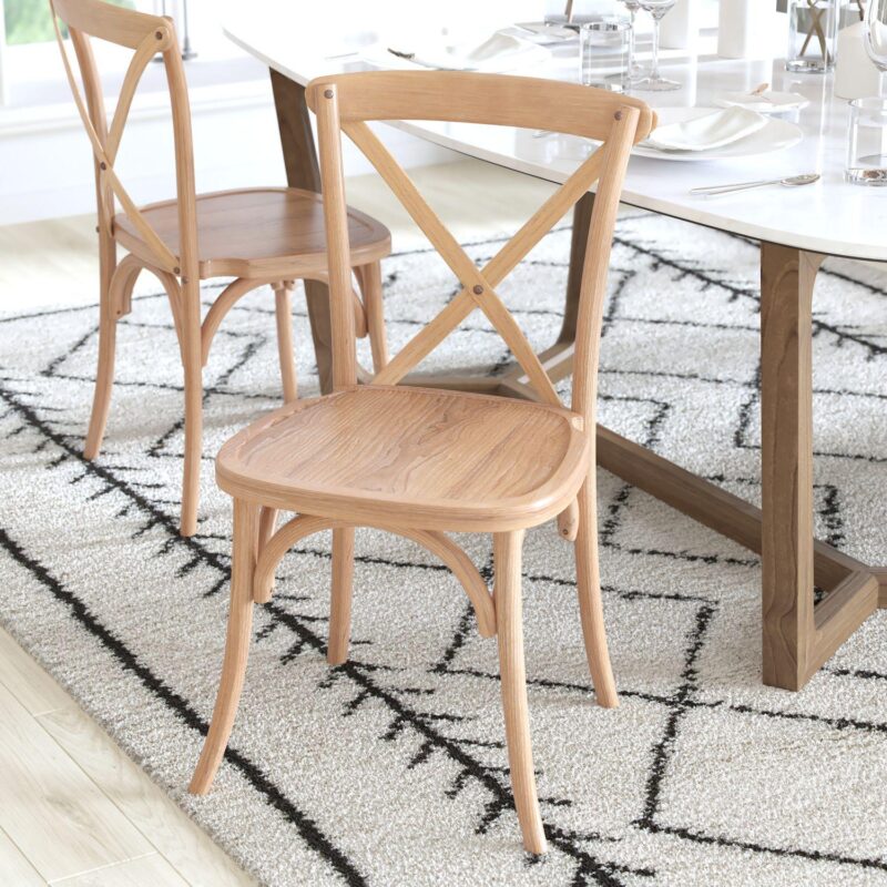 Emma and Oliver 2-pack X-Back Chair - Image 5