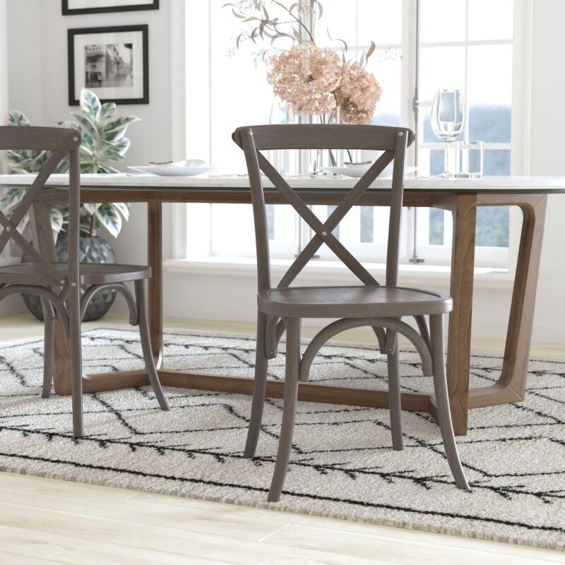 Emma and Oliver 2-pack X-Back Chair - Image 15