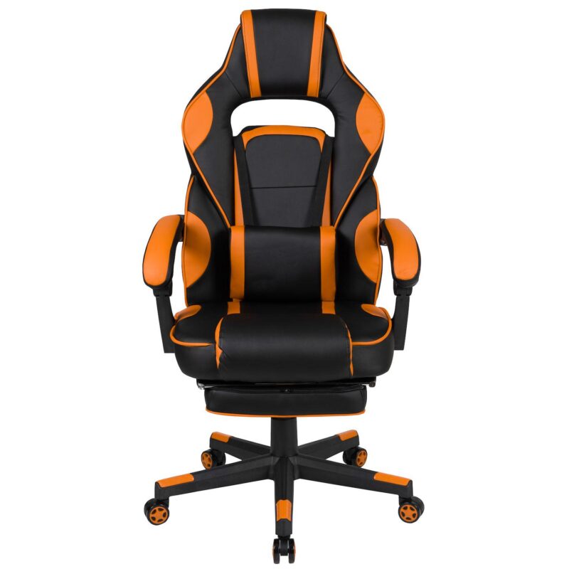 Emma and Oliver Black Ergonomic Gaming Chair -Recline Back/Arms, Footrest, Massaging Lumbar - Image 5