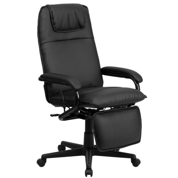 Emma and Oliver High Back Burgundy LeatherSoft Executive Reclining Ergonomic Office Chair - Arms