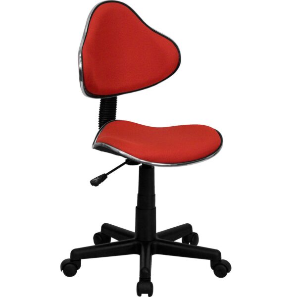 Emma and Oliver Pink Fabric Swivel Ergonomic Task Office Chair