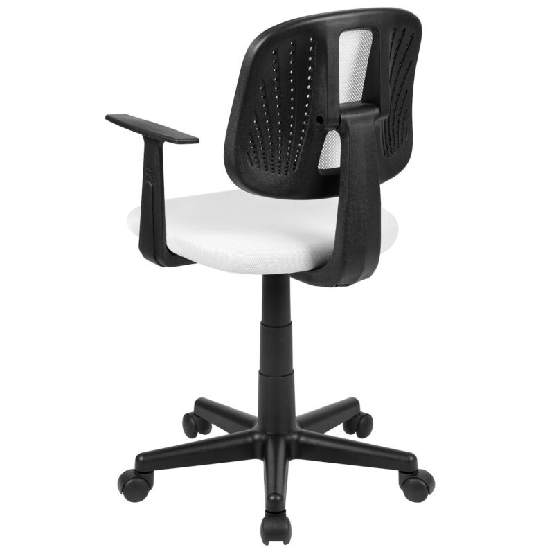 Emma and Oliver Pivot Back Gray Mesh Swivel Task Office Chair with Arms, BIFMA Certified - Image 5