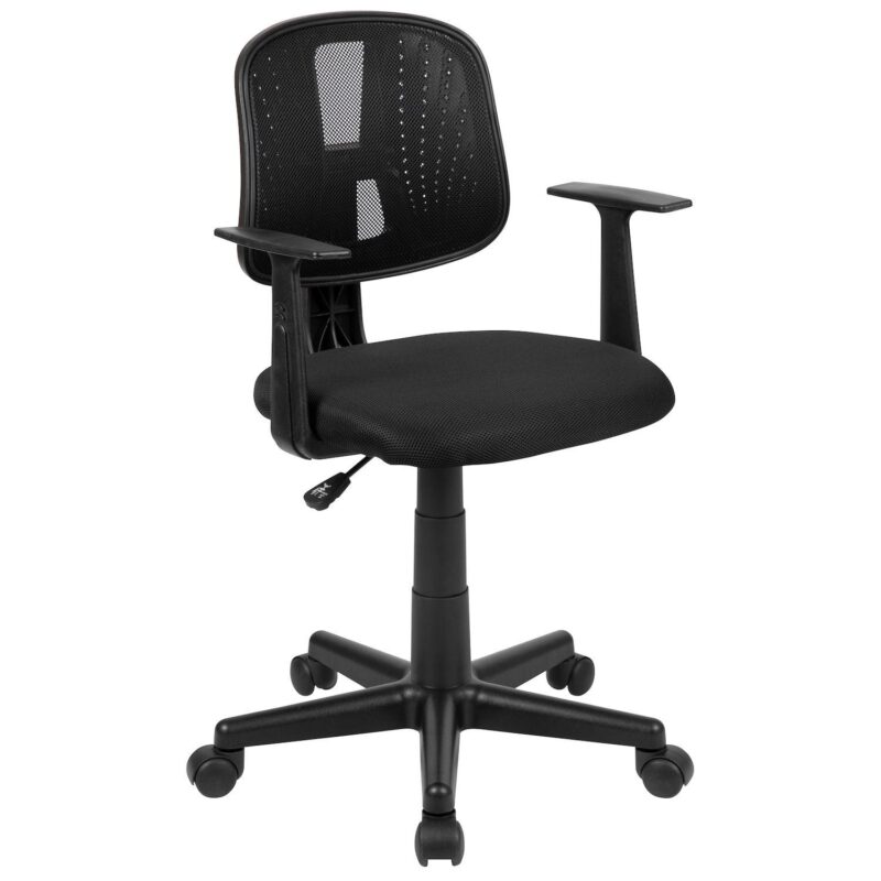 Emma and Oliver Pivot Back Gray Mesh Swivel Task Office Chair with Arms, BIFMA Certified - Image 7