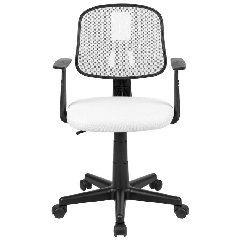 Emma and Oliver Pivot Back Gray Mesh Swivel Task Office Chair with Arms, BIFMA Certified - Image 4