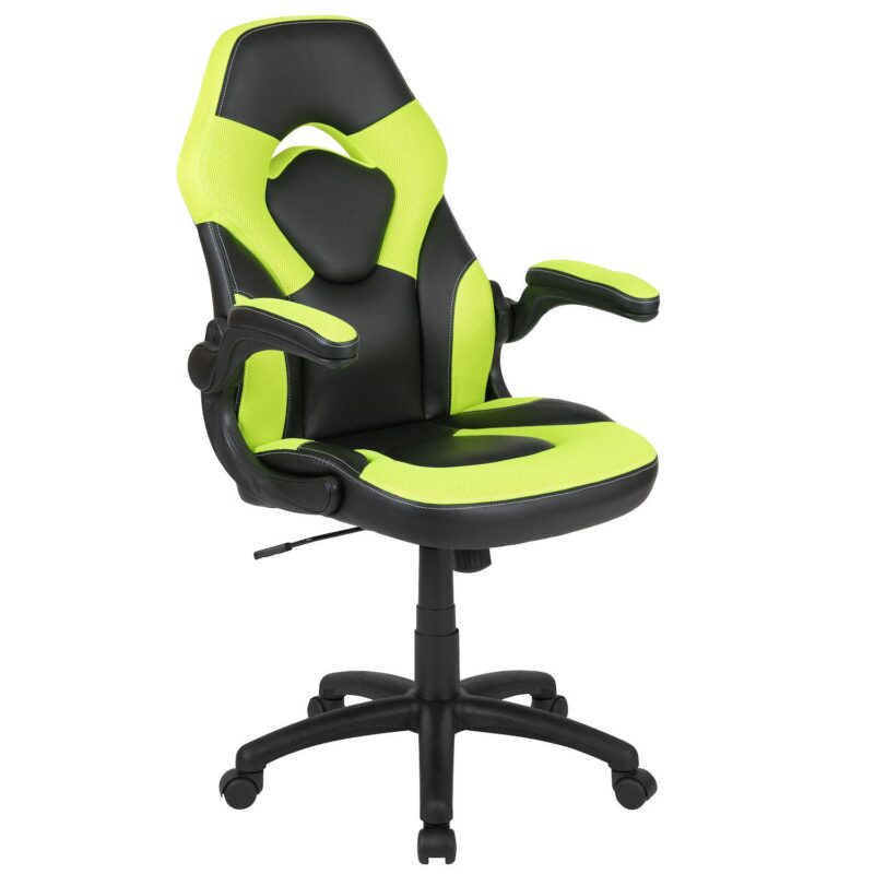 Emma and Oliver Z100 Gaming Racing PC Chair with Flip-up Arms, Red/Black LeatherSoft - Image 11