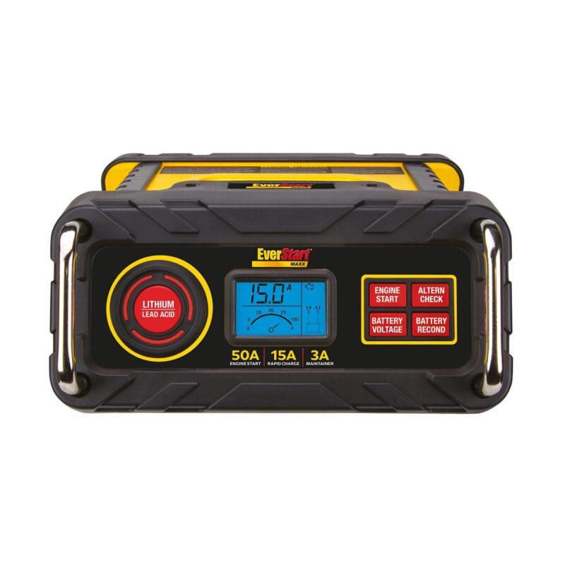 Everstart Maxx 15 Amp Automotive Battery Charger with 50 Amp Engine Start (BC50BE)-New - Image 4