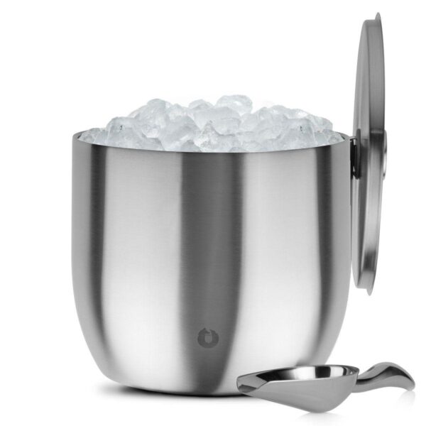 Extra Large Premium Insulated Stainless Steel Ice Bucket With Lid And Ice Scoop