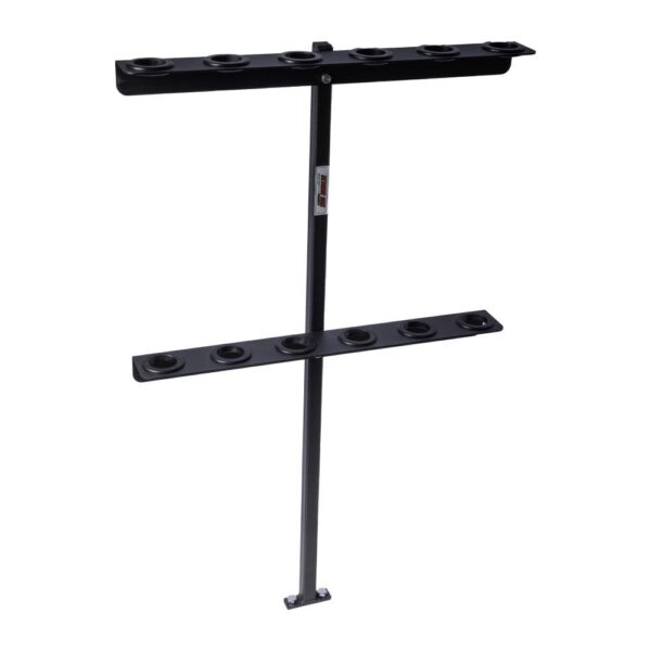 Extreme Max 5001.6357 6-Tool Garden and Landscaping Hand Tool Rack for Open Trailers