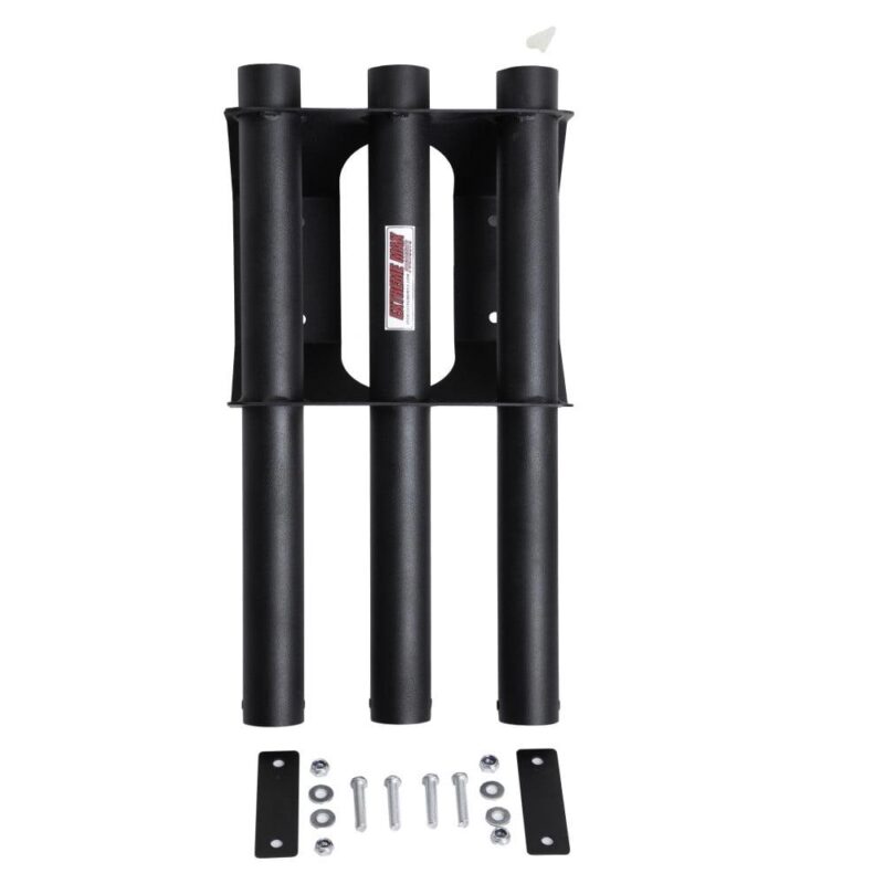 Extreme Max 5001.6359 Long Handle Tool Rack for Race Trailer, Shop, Garage, Storage - Silver - 3-Tool - Image 2