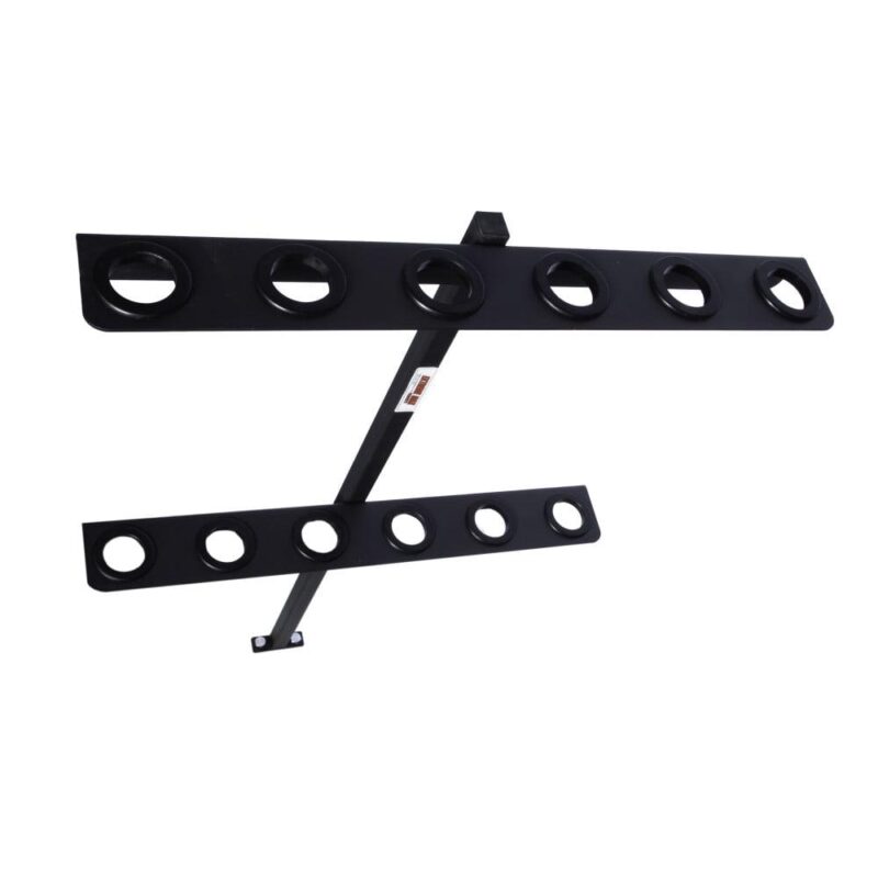 Extreme Max 5001.6357 6-Tool Garden and Landscaping Hand Tool Rack for Open Trailers - Image 6