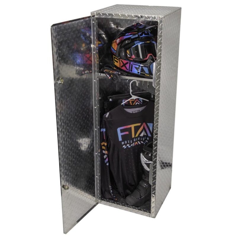 Extreme Max 5001.6435 Race Locker Storage Cabinet for Garage, Shop, Enclosed Trailer - 48  Tall, Silver - Image 2
