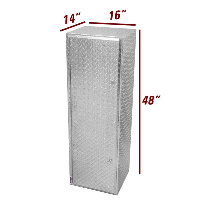 Extreme Max 5001.6435 Race Locker Storage Cabinet for Garage, Shop, Enclosed Trailer - 48  Tall, Silver - Image 4