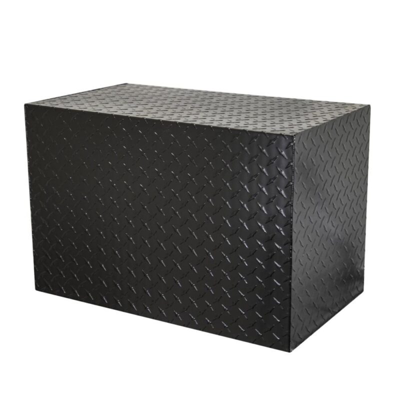 Extreme Max 5001.6432 Diamond Plated Aluminum Overhead Cabinet for Garage, Shop, Enclosed Trailer - 24 , Black - Image 5