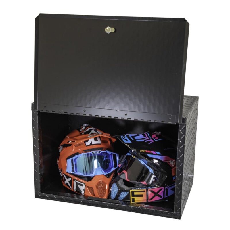 Extreme Max 5001.6432 Diamond Plated Aluminum Overhead Cabinet for Garage, Shop, Enclosed Trailer - 24 , Black - Image 3