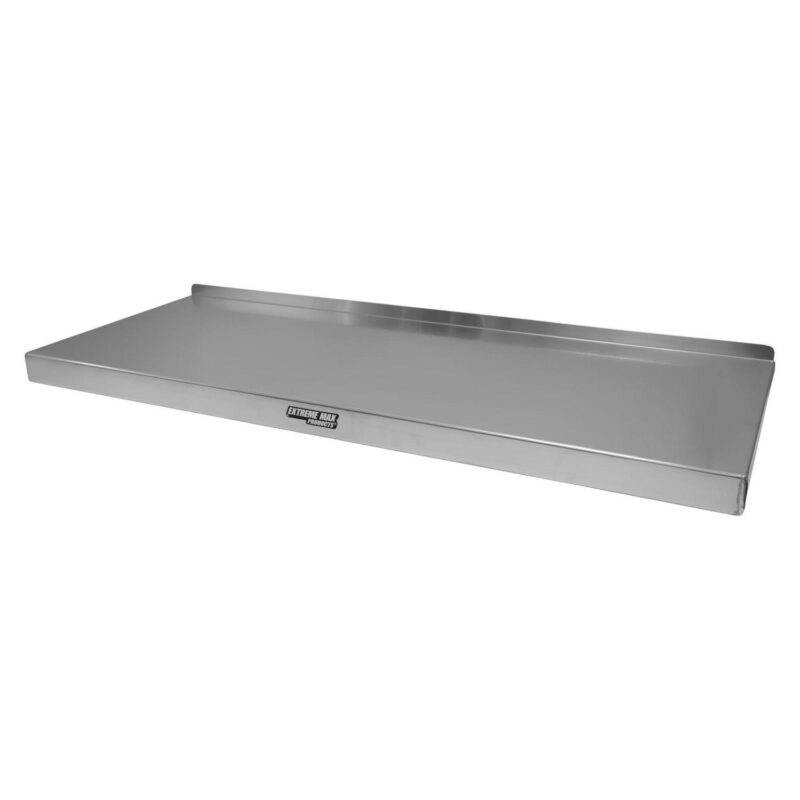 Extreme Max 5001.6555 Wall-Mount Aluminum Fold-Down Removable Workstation for Race Trailer, Garage, Shop, Enclosed Trailer, Toy Hauler - 46  x 18 , Silver - Image 4