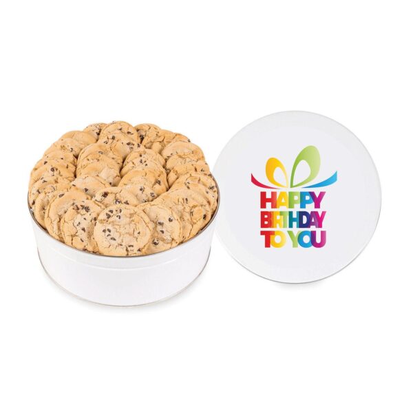 FRESH BEGINNINGS Happy Birthday Double Chip Cookie Tin