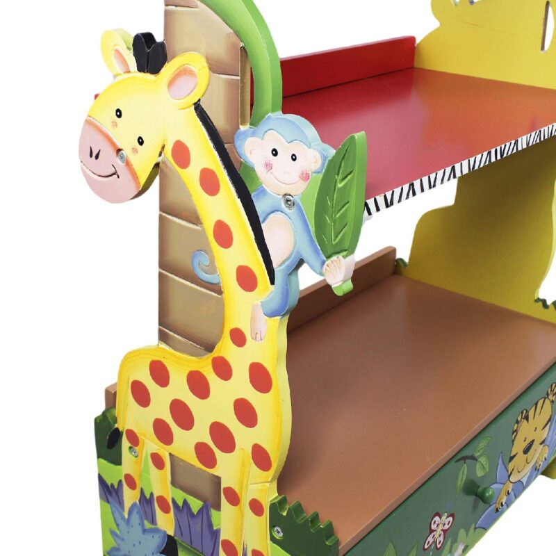 Fantasy Fields Kids 3-Tier Bookshelf with Drawer - Image 3