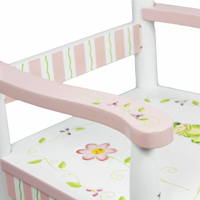 Fantasy Fields Princess and Frog Kids Wood Rocking Chair - Image 5