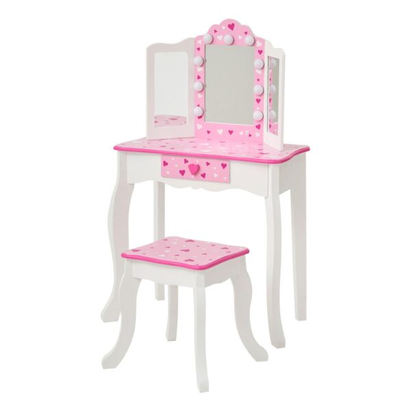 Fantasy Fields Sweethearts LED Vanity Table and Stool