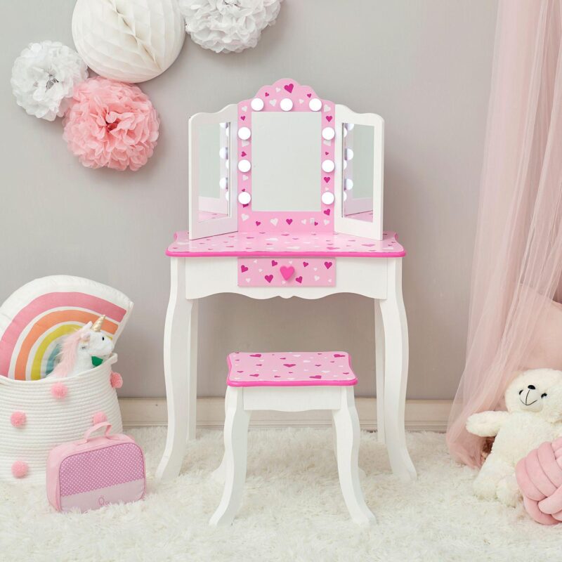 Fantasy Fields Sweethearts LED Vanity Table and Stool - Image 3