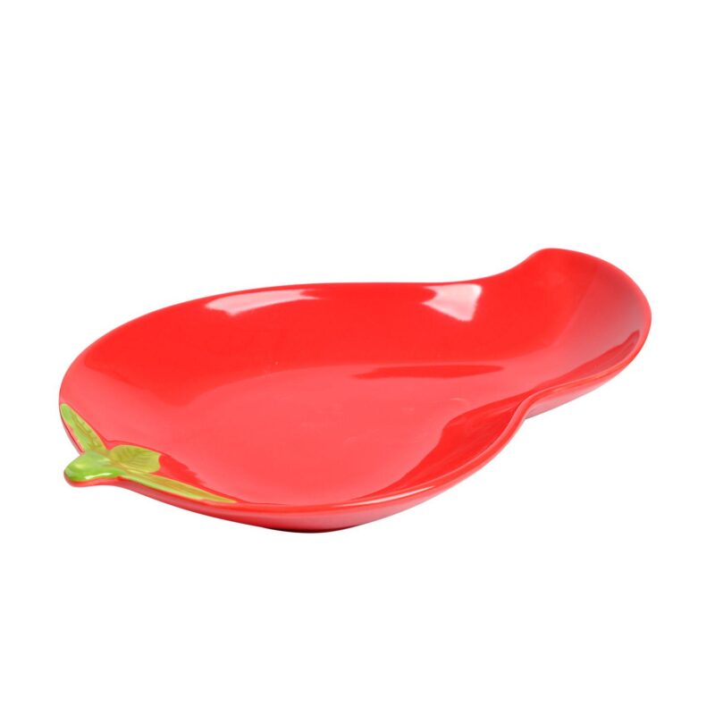 Festive Ceramic Chili Shape Serving Tray - Image 2