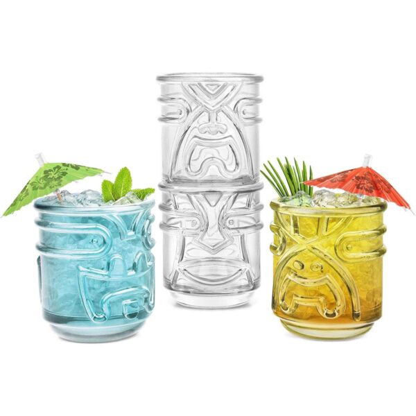 Final Touch Tiki Tumblers Set Of 4 Tumblers