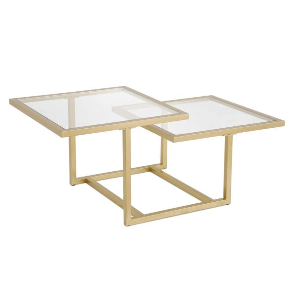 Finley and Sloane Amalie 43'' Wide Square Coffee Table