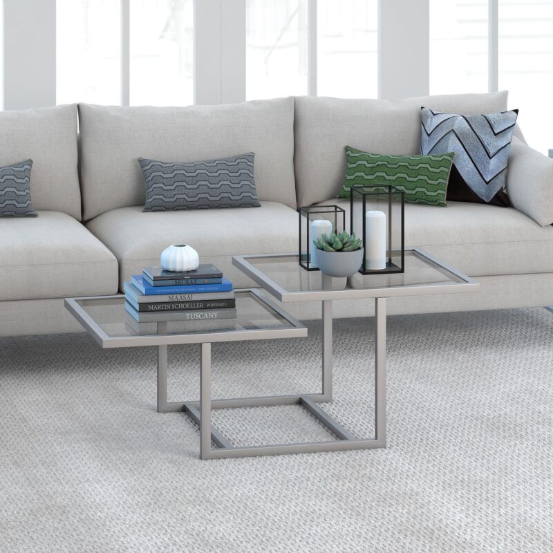 Finley and Sloane Amalie 43'' Wide Square Coffee Table - Image 3