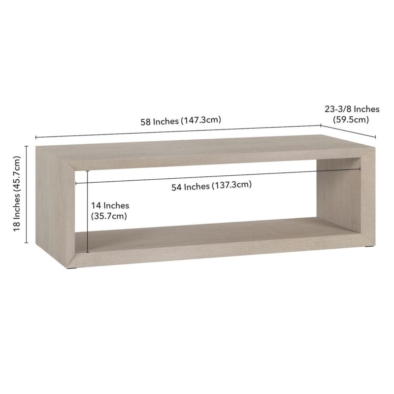 Finley and Sloane Osmond Wide Rectangular Coffee Table - Image 8