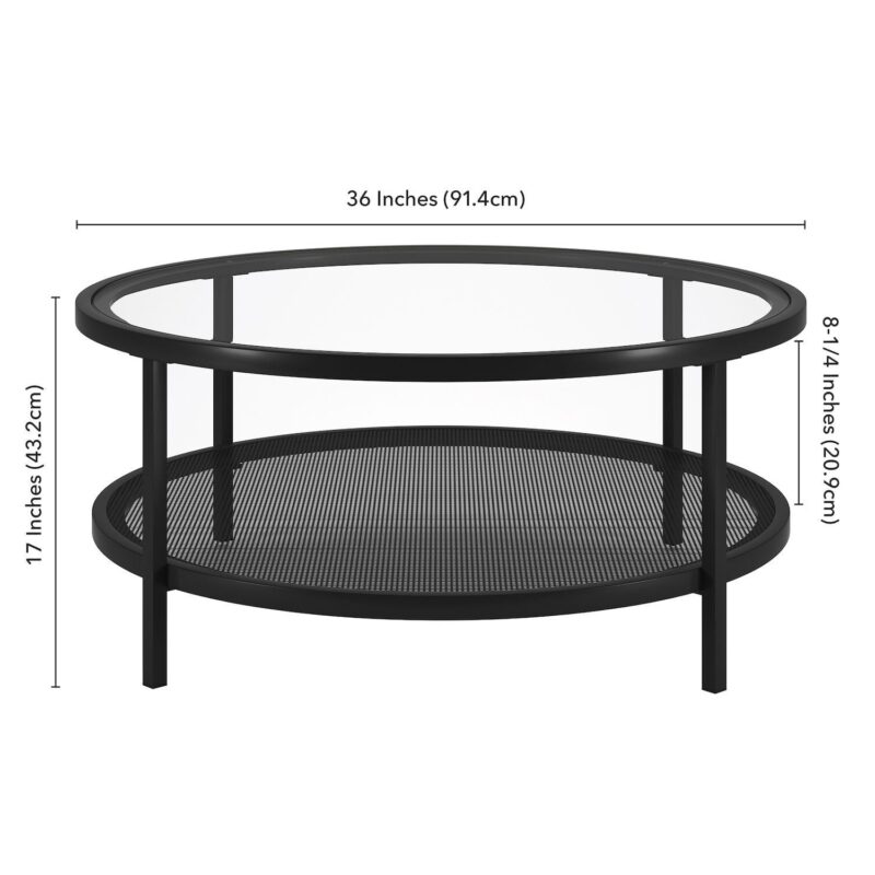 Finley and Sloane Rigan Wide Round Coffee Table - Image 7