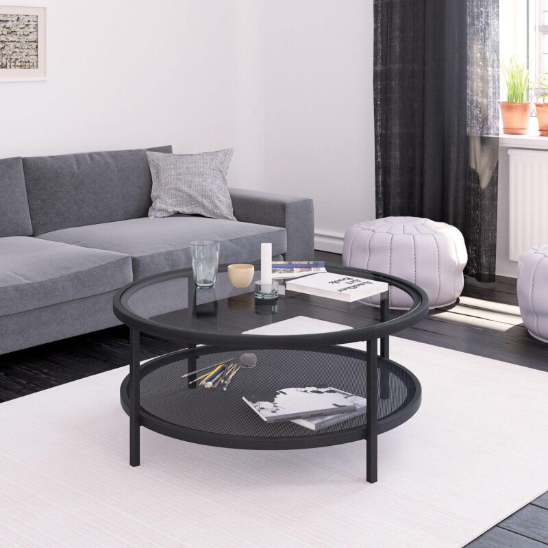 Finley and Sloane Rigan Wide Round Coffee Table - Image 5