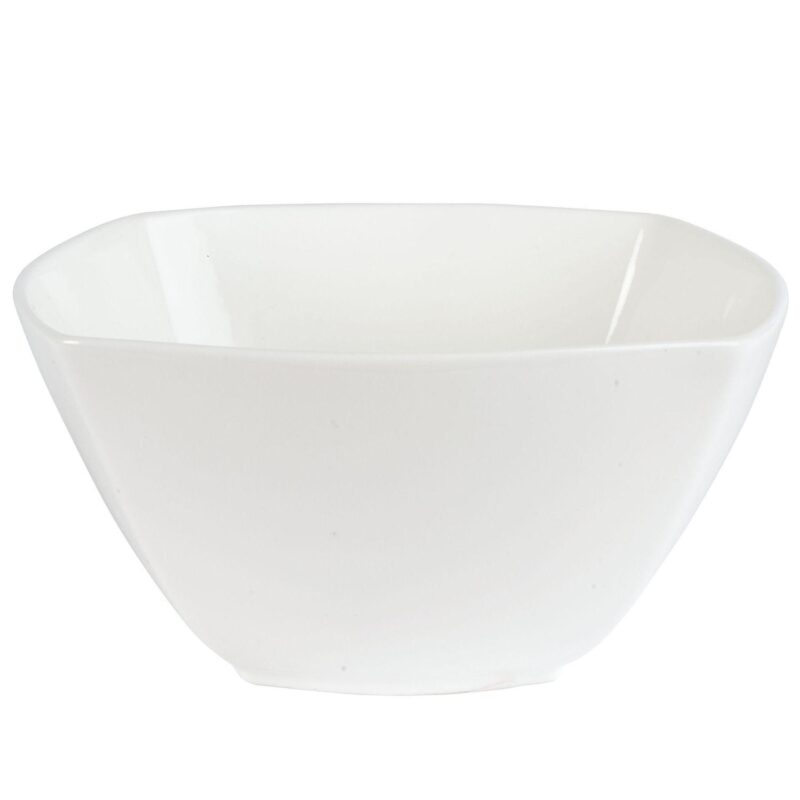 Fitz and Floyd 12-Piece Nevaeh White Soft Square Dinnerware Set - Image 7