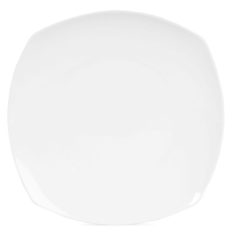 Fitz and Floyd 12-Piece Nevaeh White Soft Square Dinnerware Set - Image 6