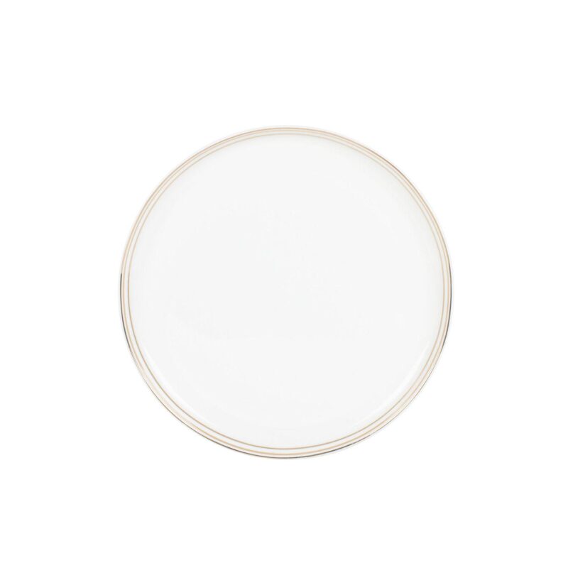Fitz and Floyd 16-Piece Nevaeh White Coupe Gold Bands Dinnerware Set - Image 5