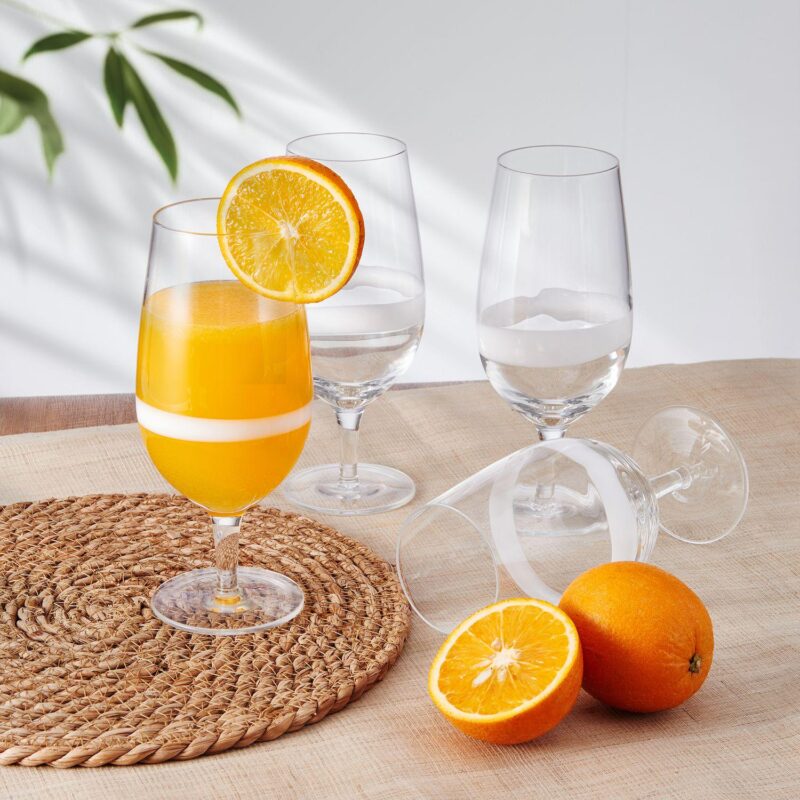 Fitz and Floyd Organic Band 19 oz. Juice Glasses, Set of 4 - Image 3