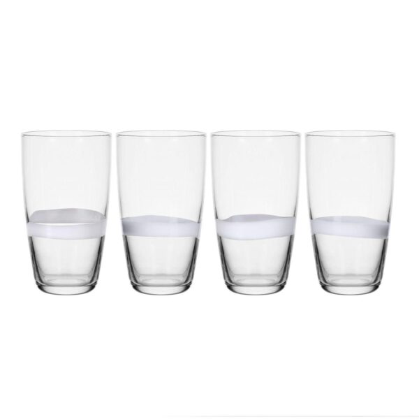 Fitz and Floyd Organic Band 19 oz. Highball Glasses, Set of 4