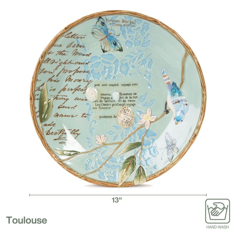 Fitz and Floyd Toulouse 13 in. Round Platter - Image 4