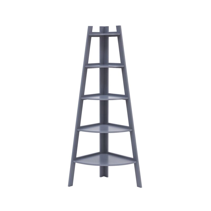 Five Tier Corner Ladder Display Bookshelf - Image 6