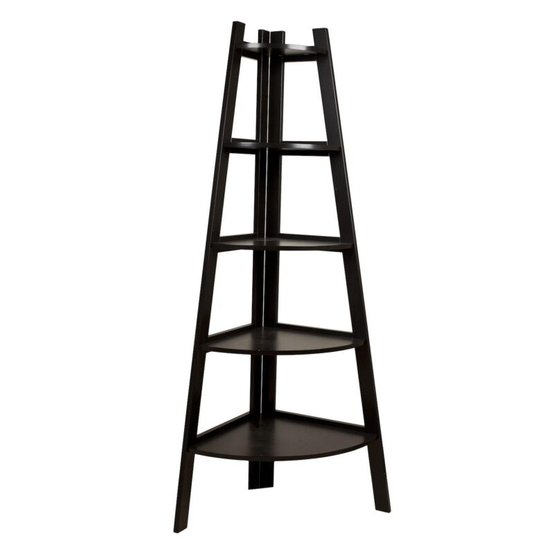 Five Tier Corner Ladder Display Bookshelf - Image 7