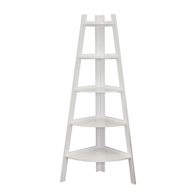 Five Tier Corner Ladder Display Bookshelf - Image 10