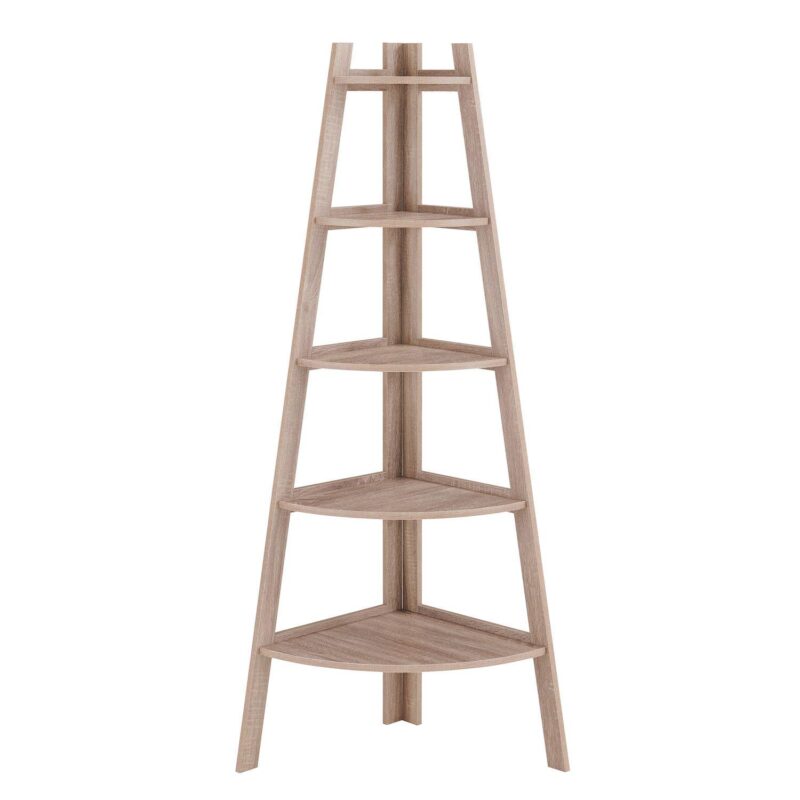Five Tier Corner Ladder Display Bookshelf - Image 8